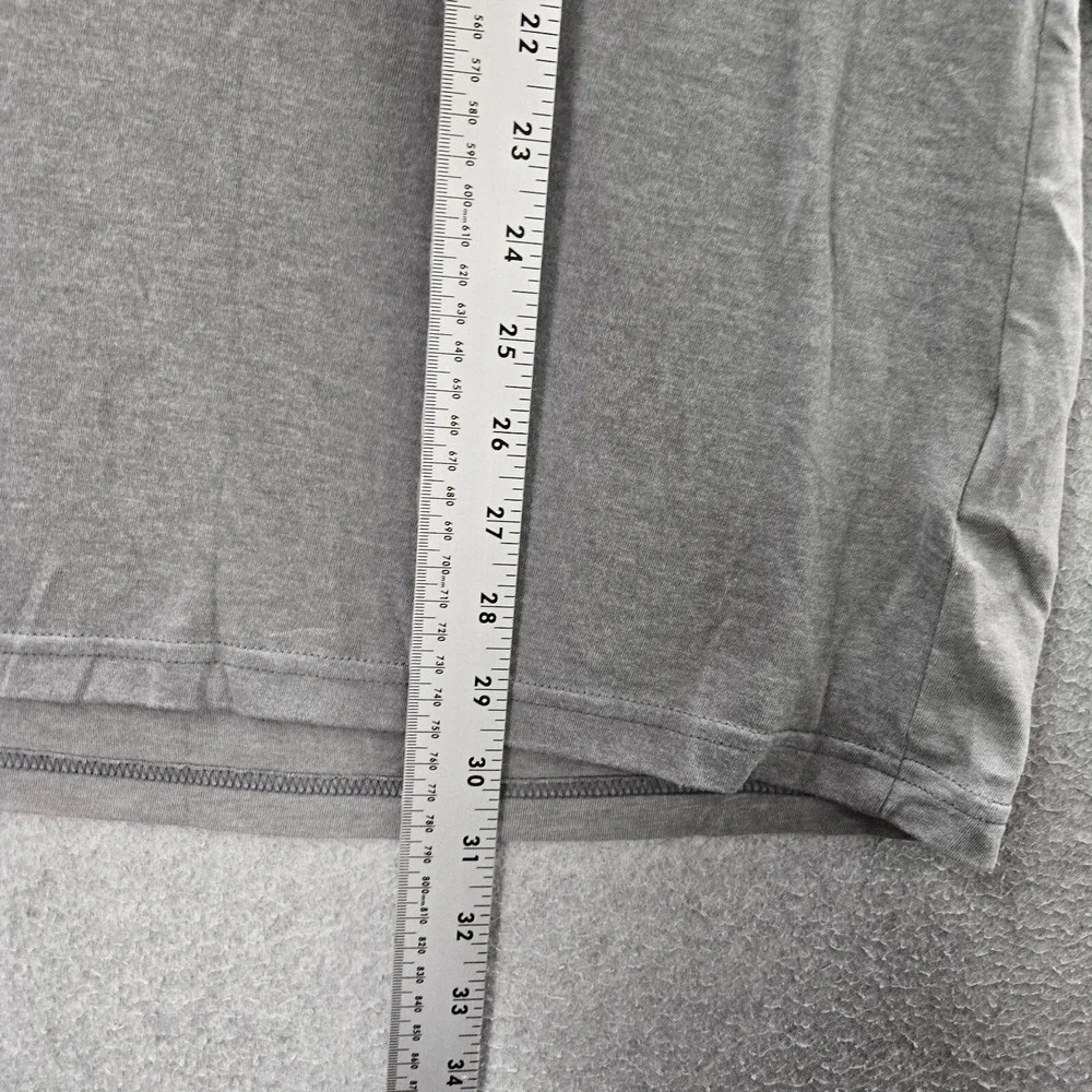 The North Face Men‎ Shirt Small Gray Wandered Tonal Box Logo Long Sleeve